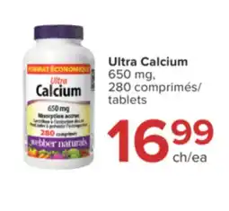 Jean Coutu Webber naturals Ultra Calcium 650 mg offer
