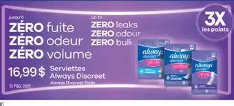 Jean Coutu Serviettes Always Discreet offer