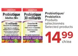 Jean Coutu WEBBER NATURAL Probiotics Produits sélectionnés offer