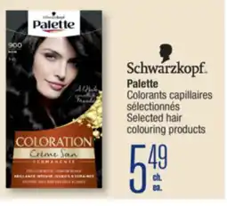 Jean Coutu SCHWARZKOPF Palette Selected hair colouring products offer