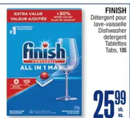 Jean Coutu FINISH Dishwasher detergent Tabs offer