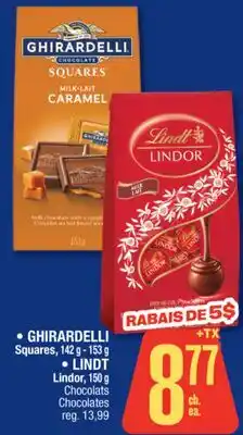 Jean Coutu GHIRARDELLI, LINDT Selected products offer