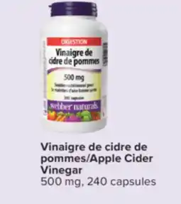 Jean Coutu WEBBER NATURALS Apple Cider Vinegar offer