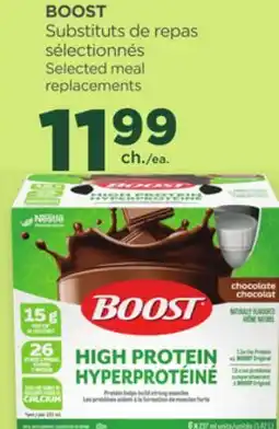Proxim BOOST Selected meal replacements offer
