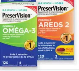 Proxim BAUSCH + LOMB PRESERVISION Selected eye vitamins and mineral supplements offer