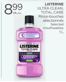 Proxim LISTERINE ULTRA CLEAN, TOTAL CARE Selected mouthwashes offer