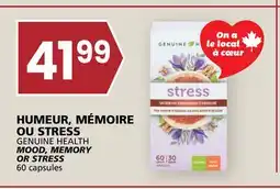 Rachelle-Bery Grocery GENUINE HEALTH MOOD, MEMORY OR STRESS offer