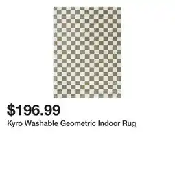 Wayfair Kyro Washable Geometric Indoor Rug offer