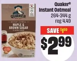 FreshCo Quaker Instant Oatmeal offer