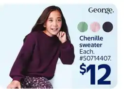 Walmart Chenille sweater offer