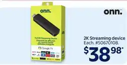 Walmart 2K Streaming device offer