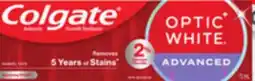 Walmart Colgate Optic White 73 mL toothpaste offer