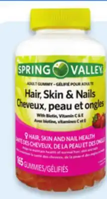 Walmart Spring Valley Hair, Skin & Nails 165s offer