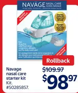 Walmart Navage nasal care starter kit offer