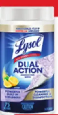 Walmart Lysol disinfecting wipes 75s offer