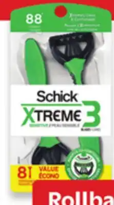 Walmart Schick Xtreme 3 razors offer