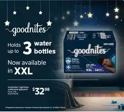 Walmart Goodnites nighttime underwear giga pack offer