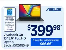 Walmart Vivobook Go 1515.6 Full HD laptop offer