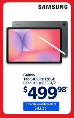 Walmart Samsung Galaxy Tab S10 Lite 128GB offer