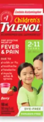 Walmart Infants' 24 mL or children's 100 mL Tylenol offer