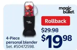 Walmart 4-Piece Personal Blender offer