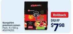Walmart Nongshim premium ramen offer