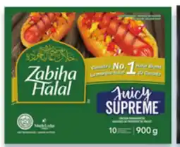 Walmart Maple Lodge Farms Ultimate or Zabiha Halal Juicy Supreme chicken frankfurters offer