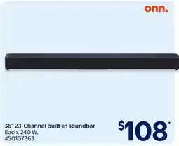 Walmart 36 2.1-Channel built-in soundbar offer