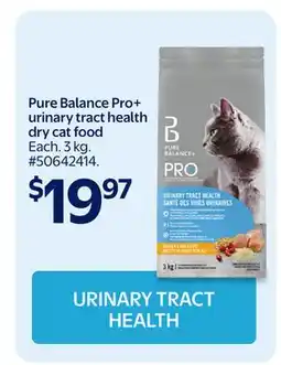 Walmart Pure Balance Pro+ urinary tract health dry cat food offer