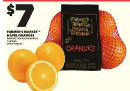 Loblaws FARMER'S MARKET NAVEL ORANGES, 3 LB BAG offer