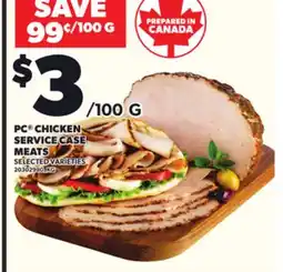 Loblaws PC CHICKEN SERVICE CASE MEATS offer