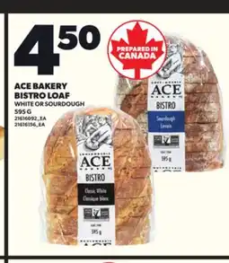 Loblaws ACE BAKERY BISTRO LOAF, 595 G offer