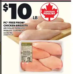 Loblaws PC FREE FROM CHICKEN BREASTS offer
