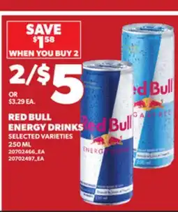 Loblaws RED BULL ENERGY DRINKS, 250 ML offer