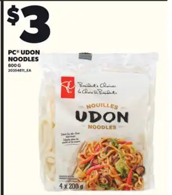 Loblaws PC UDON NOODLES, 800 G offer