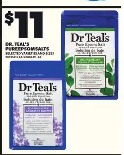 Loblaws DR. TEAL'S PURE EPSOM SALTS offer