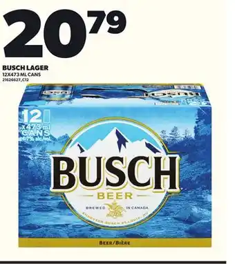 Loblaws BUSCH LAGER, 12X473 ML CANS offer