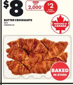 Loblaws BUTTER CROISSANTS, 12'S offer