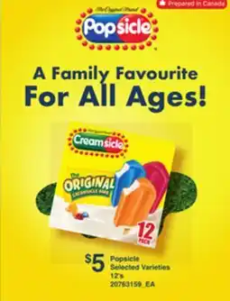 Loblaws POPSICLE, 12'S offer