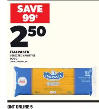Loblaws ITALPASTA, 900 G offer