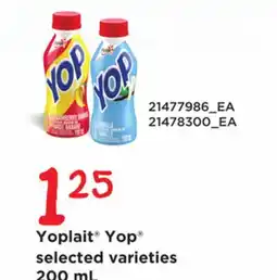 Loblaws YOPLAIT YOP , 200 ML offer