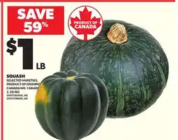 Loblaws SQUASH offer