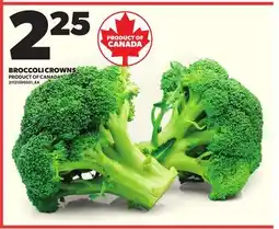 Loblaws BROCCOLI CROWNS offer