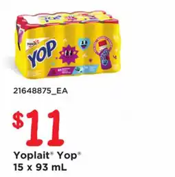 Loblaws YOPLAIT YOP , 15 X 93ML offer