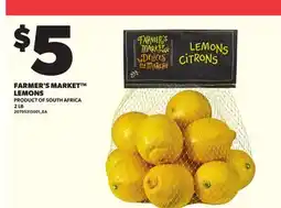 Loblaws FARMER'S MARKET LEMONS 2 LB offer