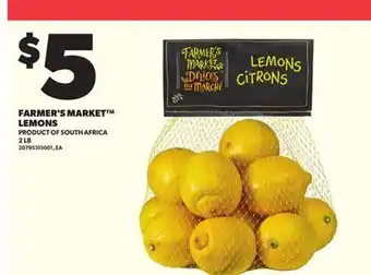 Loblaws FARMER'S MARKET LEMONS 2 LB offer