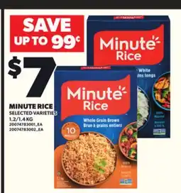 Loblaws MINUTE RICE, 1.2/1.4 KG offer