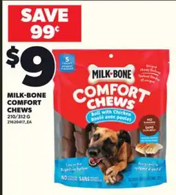 Loblaws MILK-BONE COMFORT CHEWS, 210/312 G offer