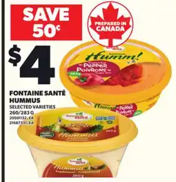 Loblaws FONTAINE SANTÉ HUMMUS, 260/283 G offer