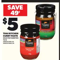 Loblaws THAI KITCHEN CURRY PASTE, 112G offer